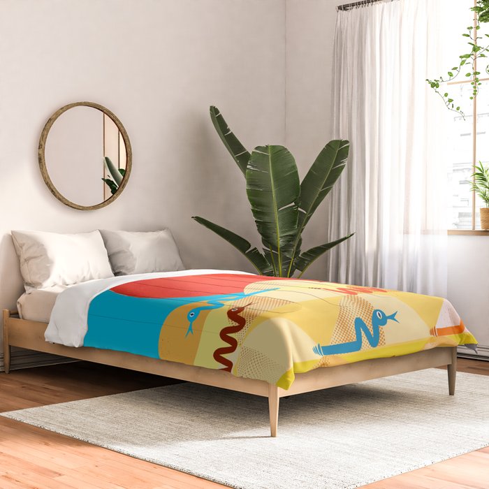 Colorful Snakes On A Desert Comforter Gallery Image 2