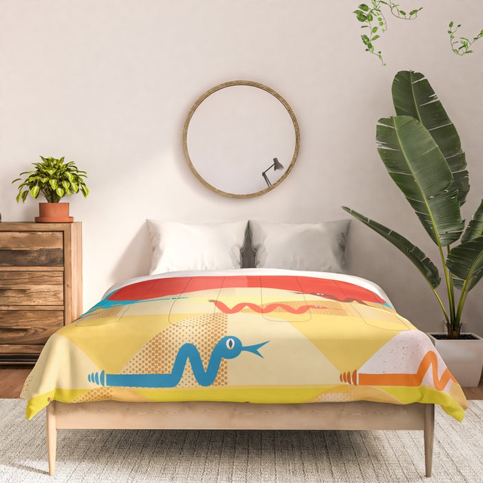 Colorful Snakes On A Desert Comforter Gallery Image 3