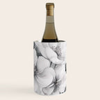 Delicate Monochrome Greyscale Flower Serenity  Wine Chiller Gallery Image 1