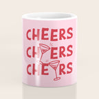 Cheers. Cocktails and Drinks in Pink and Red Coffee Mug Gallery Image 4
