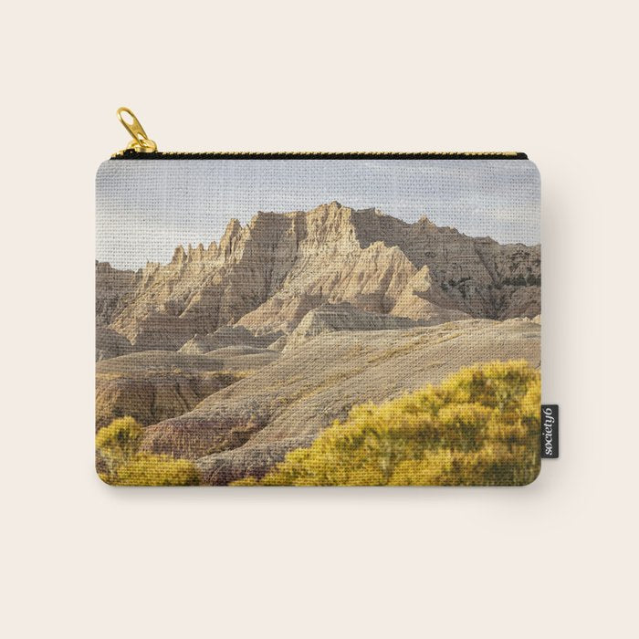 Sunrise over the Badlands x Badlands National Park Photography Carry All Pouch Gallery Image 1