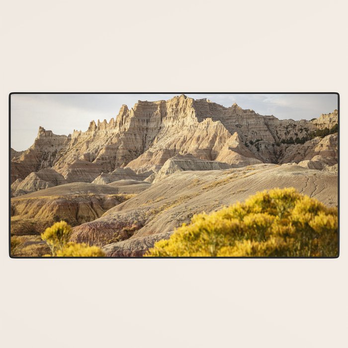 Sunrise over the Badlands x Badlands National Park Photography Desk Mat Gallery Image 3