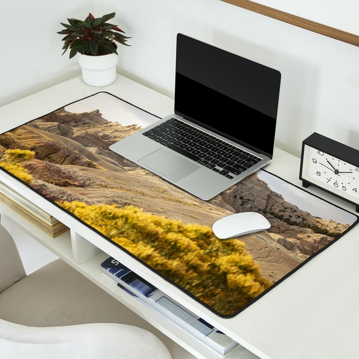 Sunrise over the Badlands x Badlands National Park Photography Desk Mat Gallery Image 2