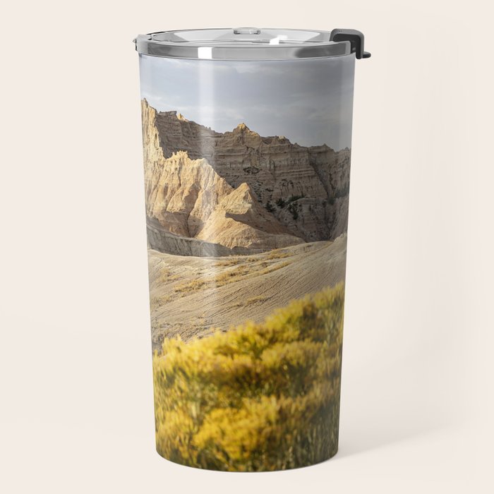 Sunrise over the Badlands x Badlands National Park Photography Travel Mug Gallery Image 2