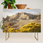 Sunrise over the Badlands x Badlands National Park Photography Credenza Gallery Image 1