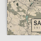 San Jose City Map of California, USA - Vintage Poster Gallery Image 3