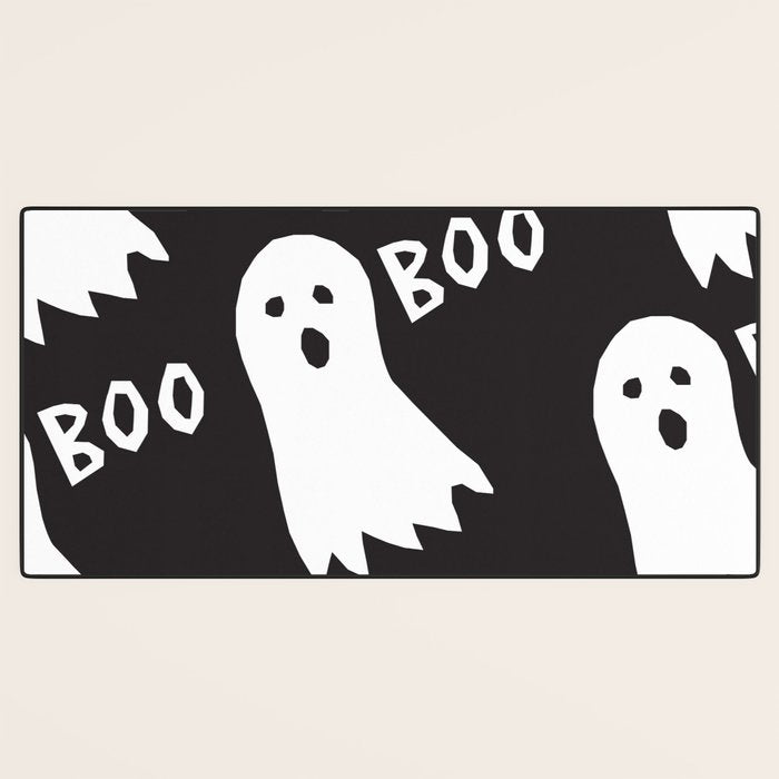 Boo halloween ghost Desk Mat Gallery Image 3