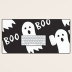 Boo halloween ghost Desk Mat Gallery Image 1