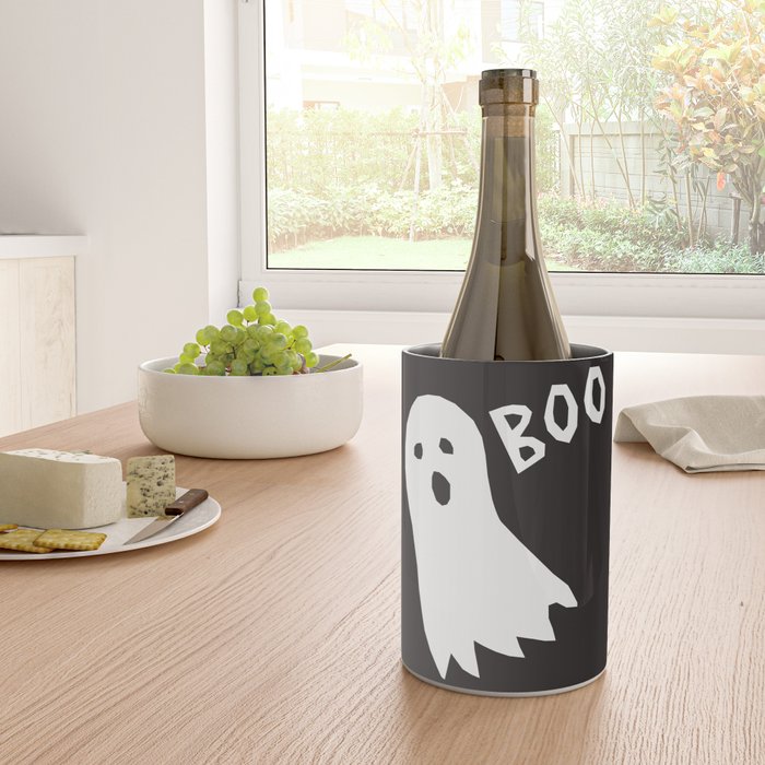 Boo halloween ghost Wine Chiller Gallery Image 4