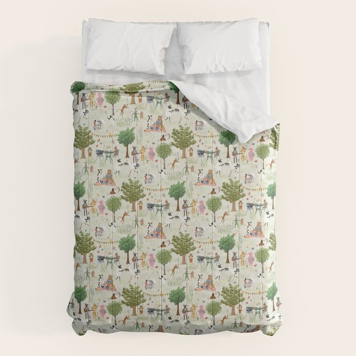 Animals' Garden Party Comforter Gallery Image 1