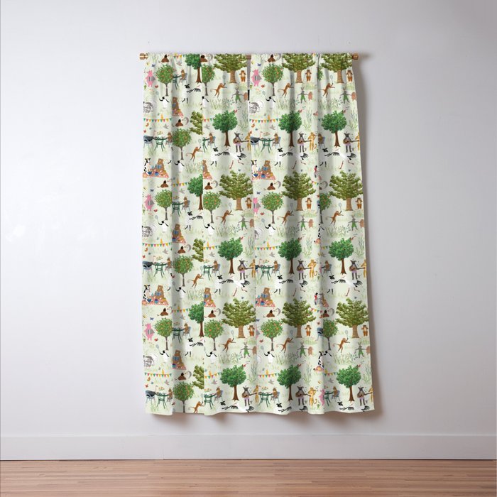 Animals' Garden Party Window Curtain Gallery Image 3