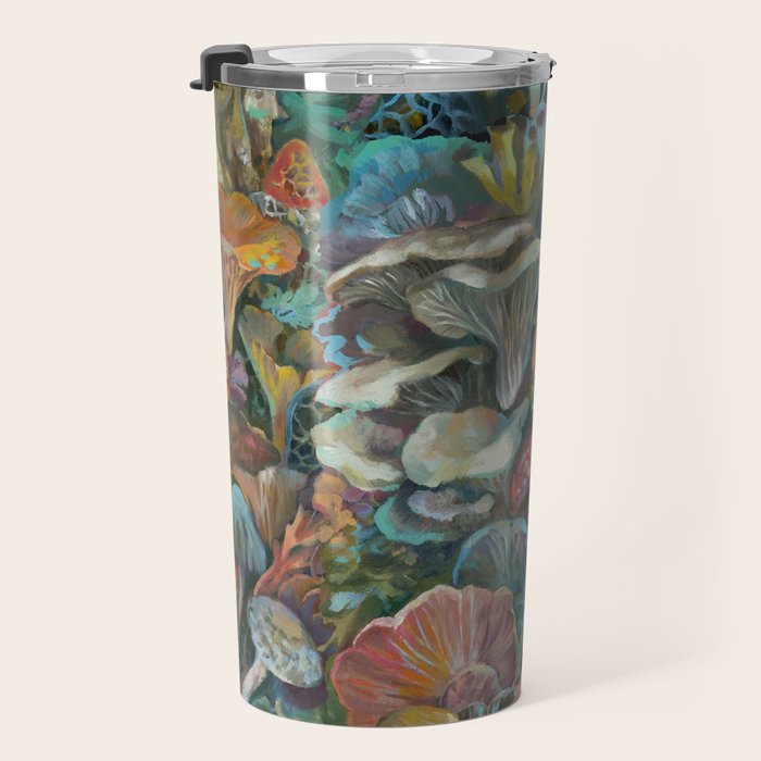 Magic Mushroom Garden Travel Mug Gallery Image 3