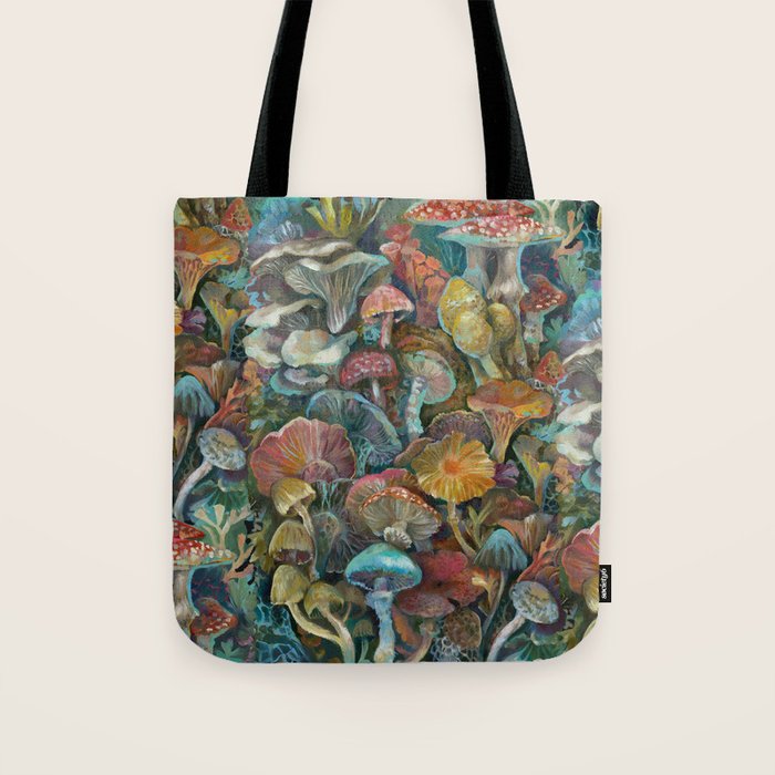Magic Mushroom Garden Tote Bag Gallery Image 1