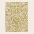 William Morris Vintage Bluebell Gold & Vellum Poster Gallery Image 4