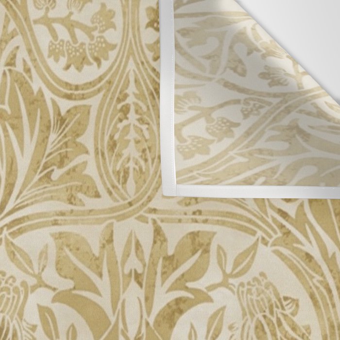 William Morris Vintage Bluebell Gold & Vellum Wall Tapestry Gallery Image 3