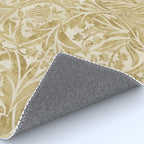 William Morris Vintage Bluebell Gold & Vellum Rug Gallery Image 4