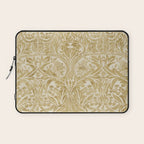 William Morris Vintage Bluebell Gold & Vellum Laptop Sleeve Gallery Image 1