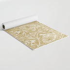 William Morris Vintage Bluebell Gold & Vellum Yoga Mat Gallery Image 2