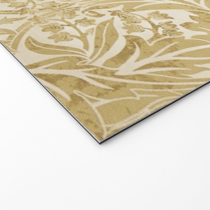 William Morris Vintage Bluebell Gold & Vellum Welcome Mat Gallery Image 2