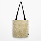 William Morris Vintage Bluebell Gold & Vellum Tote Bag Gallery Image 2