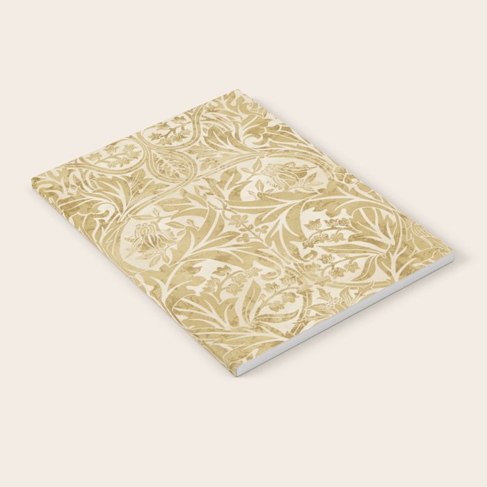 William Morris Vintage Bluebell Gold & Vellum Notebook Gallery Image 2
