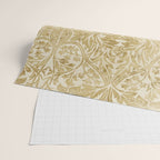 William Morris Vintage Bluebell Gold & Vellum Wrapping Paper Gallery Image 2