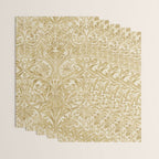 William Morris Vintage Bluebell Gold & Vellum Wrapping Paper Gallery Image 3