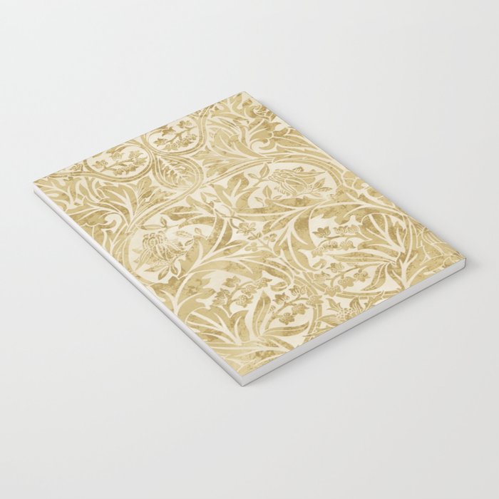 William Morris Vintage Bluebell Gold & Vellum Notebook Gallery Image 3