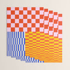 Retro Checkerboard Collage 03 Wrapping Paper Gallery Image 3