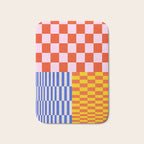 Retro Checkerboard Collage 03 Bath Mat Gallery Image 1
