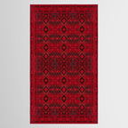 Scarlet Elegance: Oriental Moroccan & Ottoman Artistry Tablecloth Gallery Image 2