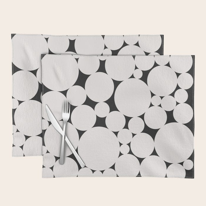 Circular Collage - Black and White Placemat Gallery Image 1