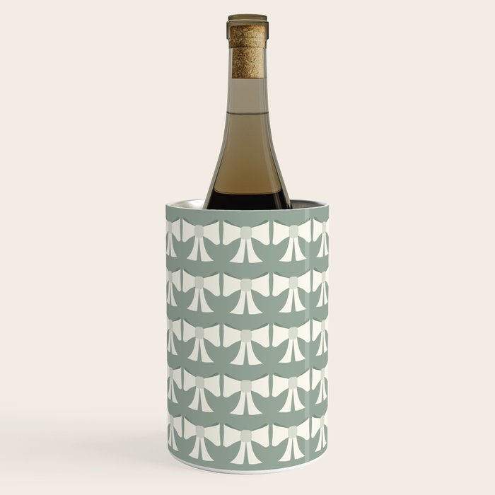 Vintage Bows XIV Green Sage Wine Chiller Gallery Image 1