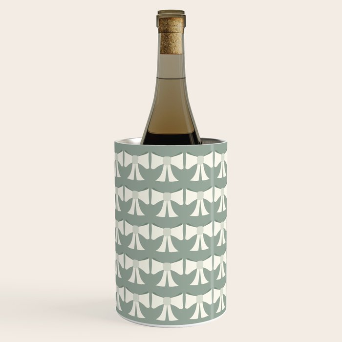 Vintage Bows XIV Green Sage Wine Chiller Gallery Image 2