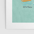 Florida State Beach Map Poster Gallery Image 3