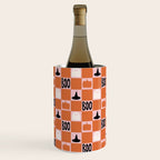 Halloween Checkered Print in Pink Wine Chiller Gallery Image 2