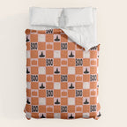 Halloween Checkered Print in Pink Comforter Gallery Image 6