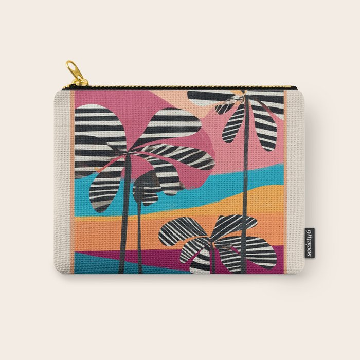 Tropical Sunset Palms I Carry All Pouch Gallery Image 1