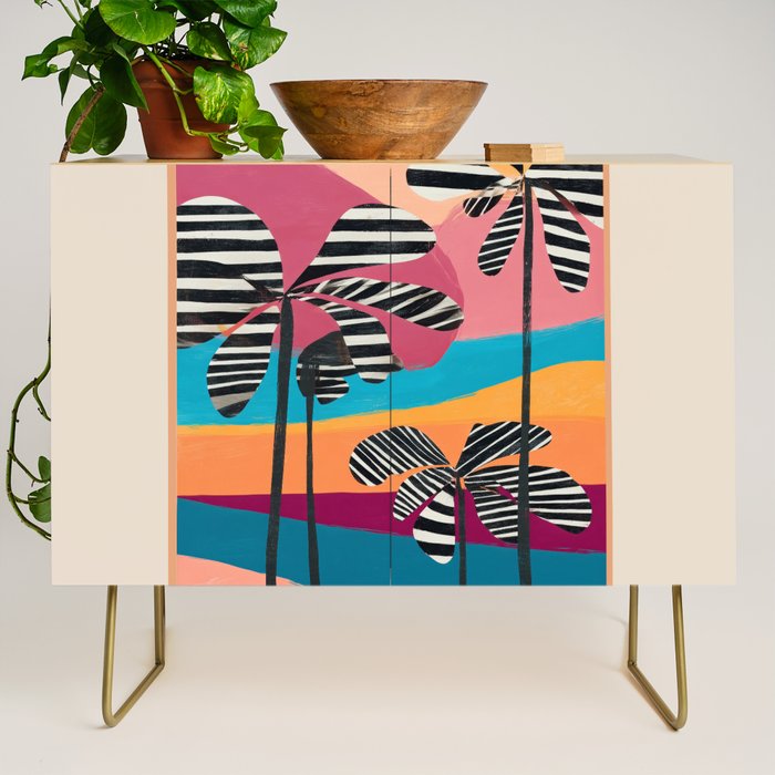 Tropical Sunset Palms I Credenza Gallery Image 1
