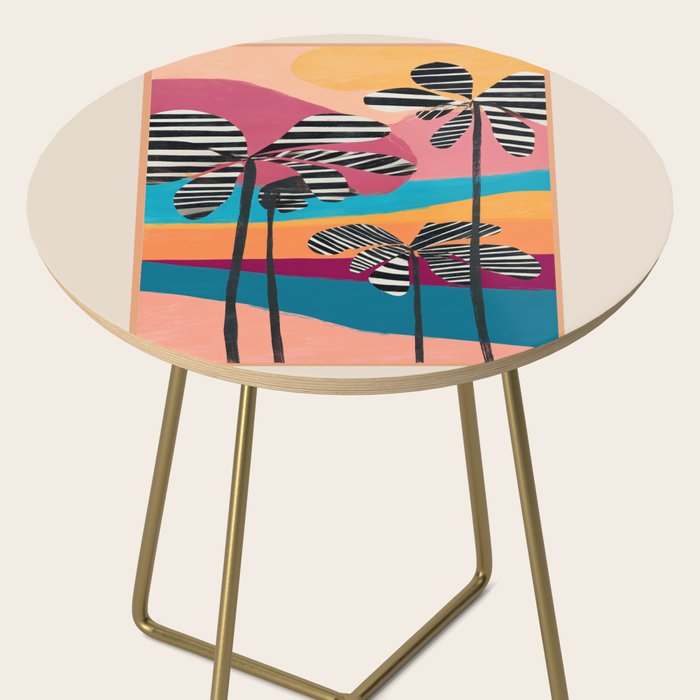 Tropical Sunset Palms I Side Table Gallery Image 2