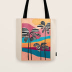 Tropical Sunset Palms I Tote Bag Gallery Image 1