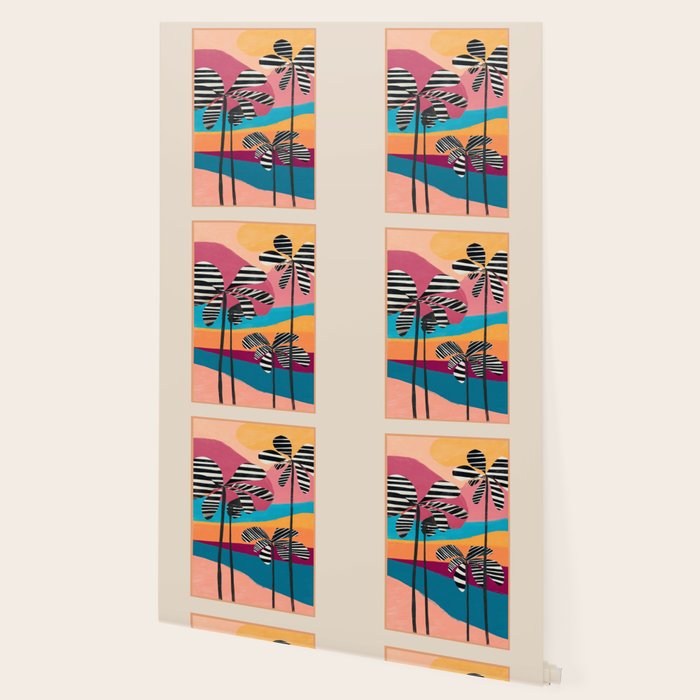 Tropical Sunset Palms I Wallpaper Gallery Image 2