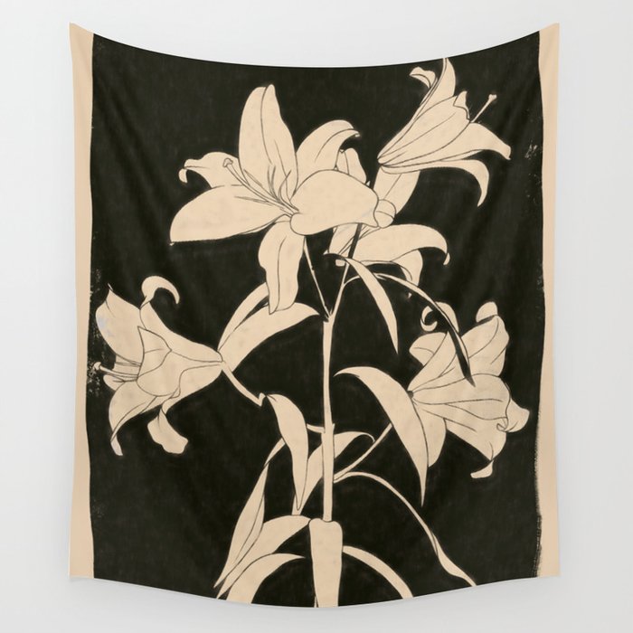 Minimalist Flowers 6 Wall Tapestry Gallery Image 4