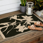 Minimalist Flowers 6 Outdoor Rug Gallery Image 2