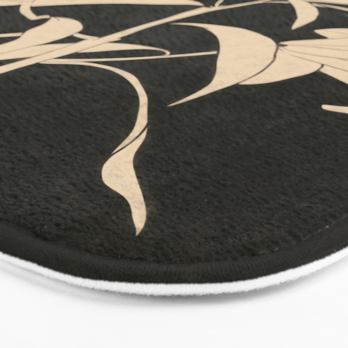 Minimalist Flowers 6 Bath Mat Gallery Image 3