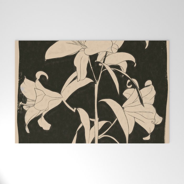 Minimalist Flowers 6 Welcome Mat Gallery Image 1