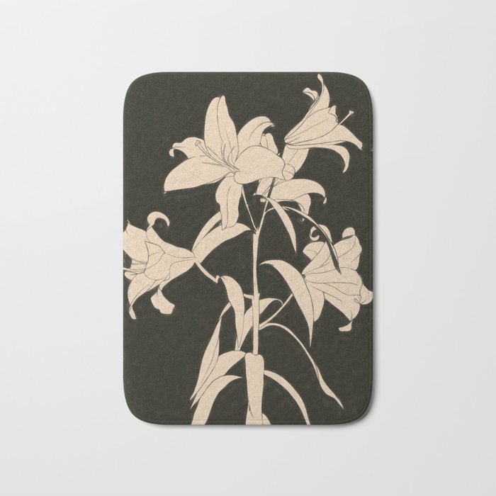 Minimalist Flowers 6 Bath Mat Gallery Image 1