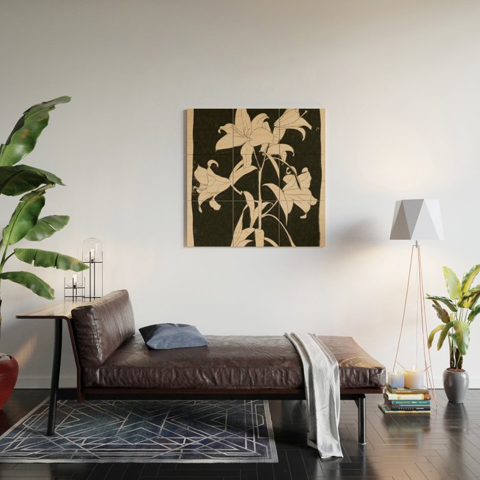 Minimalist Flowers 6 Wood Wall Art Gallery Image 2