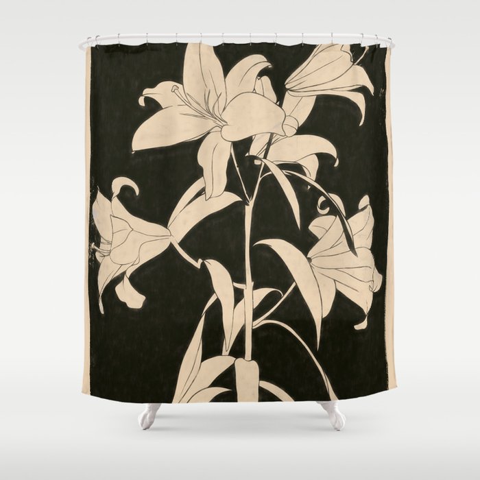 Minimalist Flowers 6 Shower Curtain Gallery Image 1