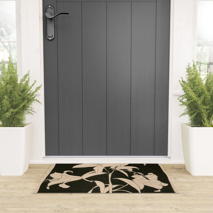 Minimalist Flowers 6 Welcome Mat Gallery Image 3